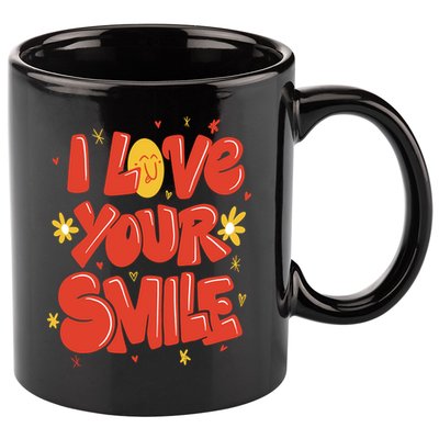 I Love Your Smile Happy Cute Gift 11oz C Handle Ceramic Mug
