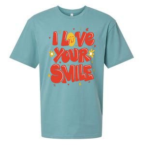 I Love Your Smile Happy Cute Gift Sueded Cloud Jersey T-Shirt