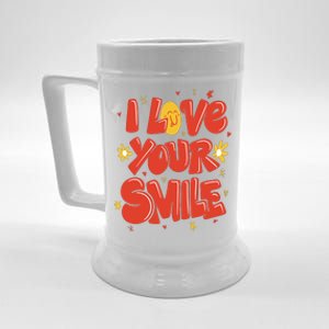 I Love Your Smile Happy Cute Gift Beer Stein