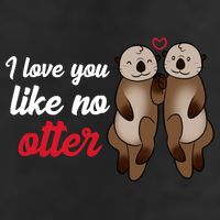 I Love You Like No Otter Cute Gift 7 Panel Mesh Trucker Snapback Hat