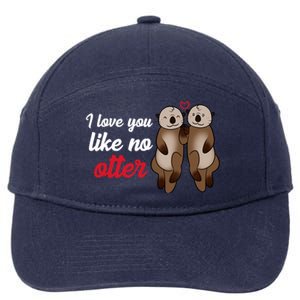 I Love You Like No Otter Cute Gift 7-Panel Snapback Hat