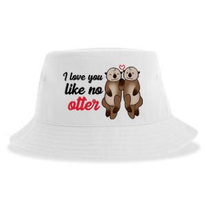 I Love You Like No Otter Cute Gift Sustainable Bucket Hat