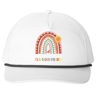 I Love You All Class Dismissed Last Day Of School Teacher Snapback Five-Panel Rope Hat