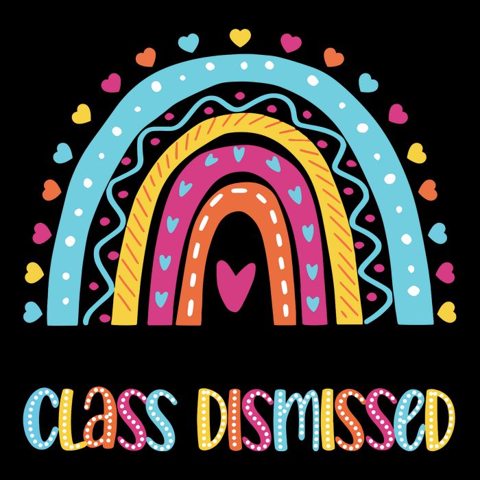I Love You All Class Dismissed Drawstring Bag