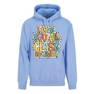 I Love You All Class Dismissed Groovy Teacher Unisex Surf Hoodie