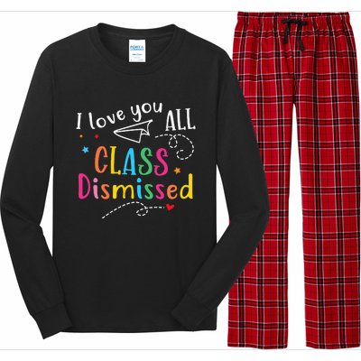 I Love You All Class Dismissed Last Day of School Long Sleeve Pajama Set