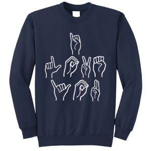 I Love You Sign Language ASL Valentine's Day Gifts For Her Sweatshirt