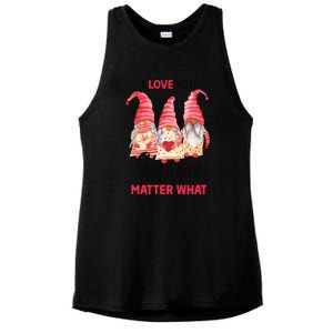 I Love You Gnome Matter What Gift For Vaalentine Day Ladies PosiCharge Tri-Blend Wicking Tank