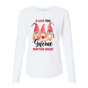 I Love You Gnome Matter What Gift For Vaalentine Day Womens Cotton Relaxed Long Sleeve T-Shirt