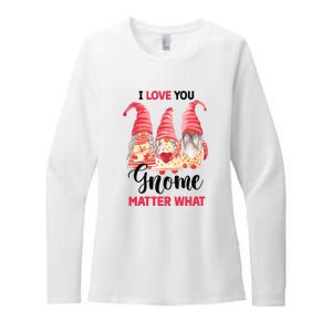 I Love You Gnome Matter What Gift For Vaalentine Day Womens CVC Long Sleeve Shirt