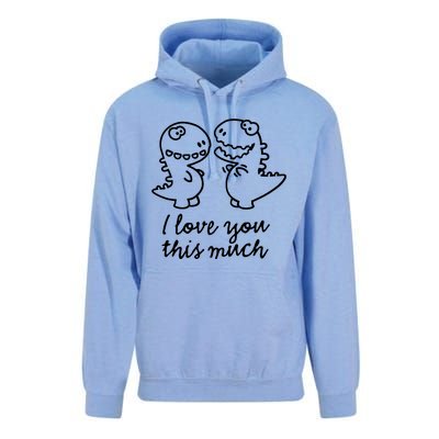 I Love You This Much Romantic Unisex Surf Hoodie