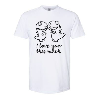 I Love You This Much Romantic Softstyle CVC T-Shirt