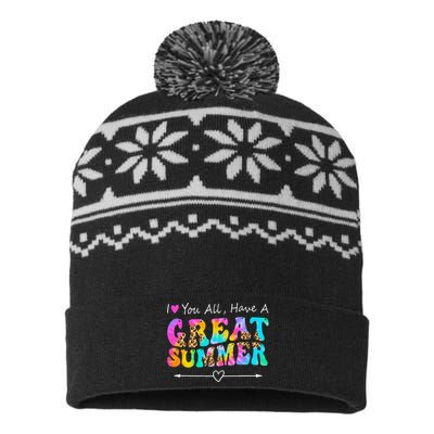 I Love You All Have a Great Summer Groovy For  Teacher USA-Made Snowflake Beanie