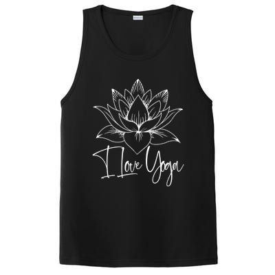 I Love Yoga Lotus Gift PosiCharge Competitor Tank