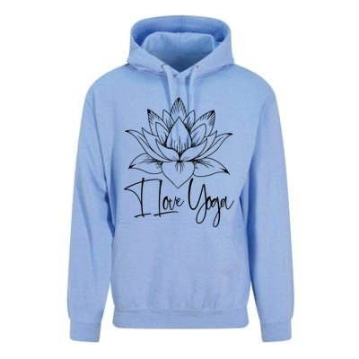 I Love Yoga Lotus Gift Unisex Surf Hoodie