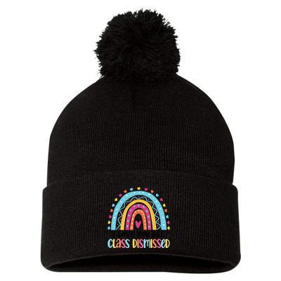 I Love You All Class Dismissed Pom Pom 12in Knit Beanie
