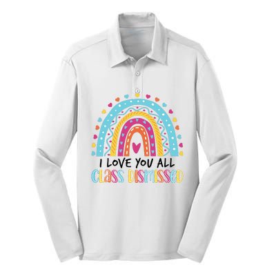 I Love You All Class Dismissed Silk Touch Performance Long Sleeve Polo