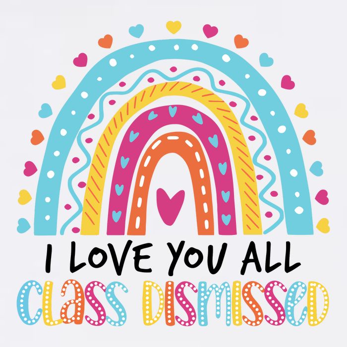 I Love You All Class Dismissed Youth Performance Sprint T-Shirt