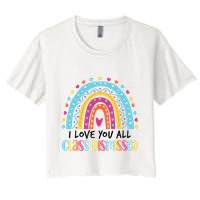 I Love You All Class Dismissed Women's Crop Top Tee