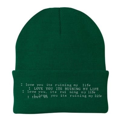 I Love You Its Ruining My Life Knit Cap Winter Beanie