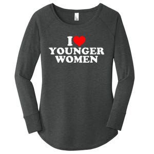 I Love Younger Women's Perfect Tri Tunic Long Sleeve Shirt