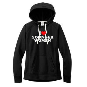 I Love Younger Women's Fleece Hoodie