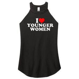 I Love Younger Women's Perfect Tri Rocker Tank