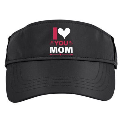 I Love You Mom Adult Drive Performance Visor