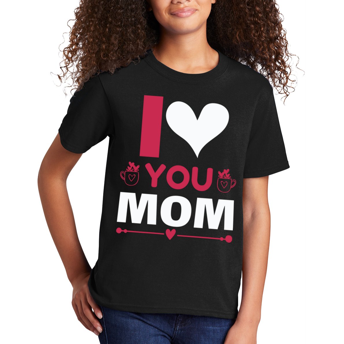 I Love You Mom Kids T-Shirt