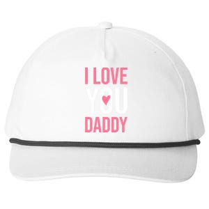 I Love You Daddy Dad Father Papa Fathers Day Cool Gift Snapback Five-Panel Rope Hat