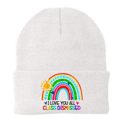 I Love You All Class Dismissed Teacher Shirts For Women Knit Cap Winter Beanie