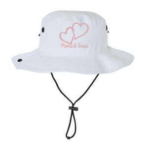 I Love You Mom And Dad Heart Simple Design Gift Legacy Cool Fit Booney Bucket Hat