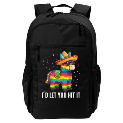 Id Let You Hit It Funny Pinata Sombrero Rainbow Fiesta Gift Backpack