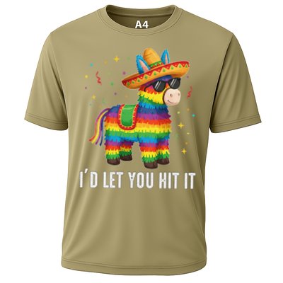 Id Let You Hit It Funny Pinata Sombrero Rainbow Fiesta Gift Cooling Performance Crew T-Shirt