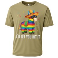 Id Let You Hit It Funny Pinata Sombrero Rainbow Fiesta Gift Cooling Performance Crew T-Shirt