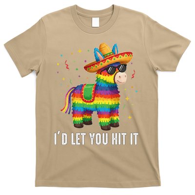 Id Let You Hit It Funny Pinata Sombrero Rainbow Fiesta Gift T-Shirt