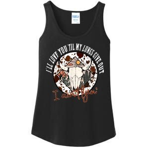 Ill Love You Till My Lungs Give Out A Aint Line Western Ladies Essential Tank