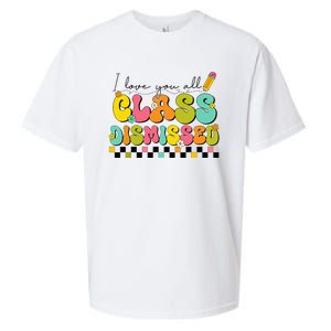 I Love You All Class Dismissed Last Day Of School Teacher Sueded Cloud Jersey T-Shirt