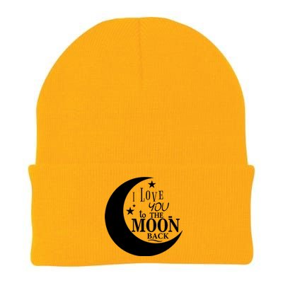 I Love You To The Moon And Back Knit Cap Winter Beanie