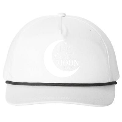 I Love You To The Moon And Back Snapback Five-Panel Rope Hat