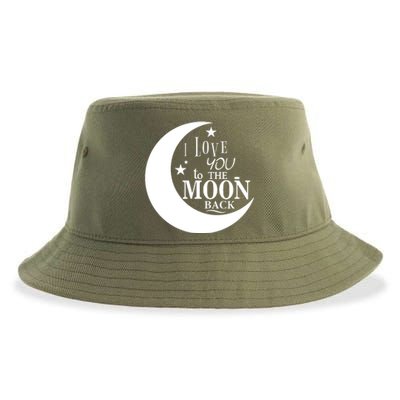 I Love You To The Moon And Back Sustainable Bucket Hat