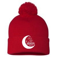 I Love You To The Moon And Back Pom Pom 12in Knit Beanie