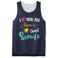 I Love You All Have a Great Summer Teachers for Wo Mesh Reversible Basketball Jersey Tank