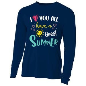 I Love You All Have a Great Summer Teachers for Wo Cooling Performance Long Sleeve Crew