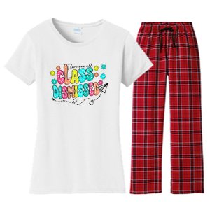 I Love You All Class Dismissed Women's Flannel Pajama Set