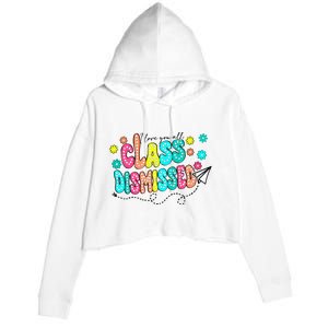 I Love You All Class Dismissed Crop Fleece Hoodie