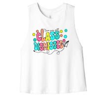 I Love You All Class Dismissed Women's Racerback Cropped Tank