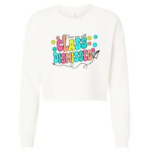 I Love You All Class Dismissed Cropped Pullover Crew