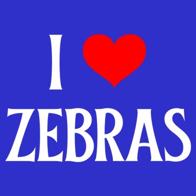 I Love Zebras I Heart Zebras Zebra Lover Equidae Wild Horse Funny Gift T-Shirt