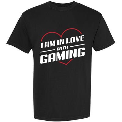Ich Liebe Zocken! I Am In Love With Gaming! Gaming Console Cool Gift Garment-Dyed Heavyweight T-Shirt